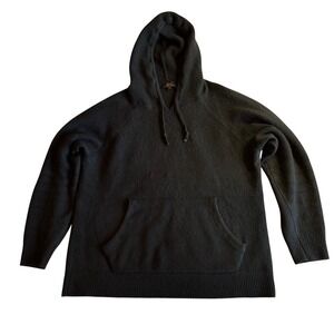 Men's Quince Mongolian Cashmere Pullover Hoodie, Black,‎ M